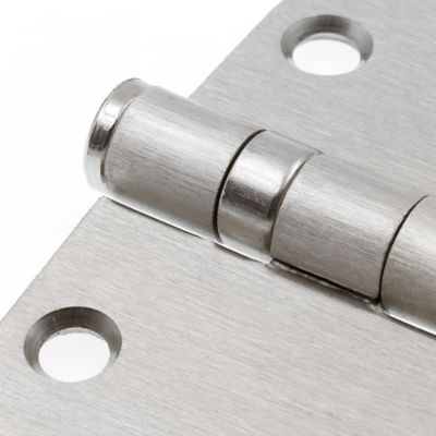 Image showing 7 th Prime-Line Door Hinge, Commercial, Smooth Pivot, 2 Ball Bearing, 3-1/2 in., Satin Nickel Finish, 3 pk., U 1156953