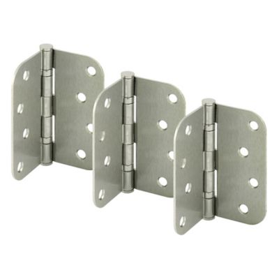 Image showing  Door Hinge, Residential, Smooth Pivot, 2 Ball Bearing, 4 in., Satin Nickel Finish, 3 pk., U 1157053