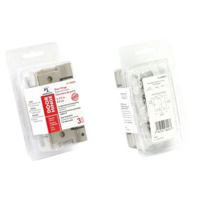 Image showing  Door Hinge, Commercial, UL Adj. Self-Closing Spring, 3.6in., Satin Nickel Finish, .106 in. ga., 3 pk., U 1158953