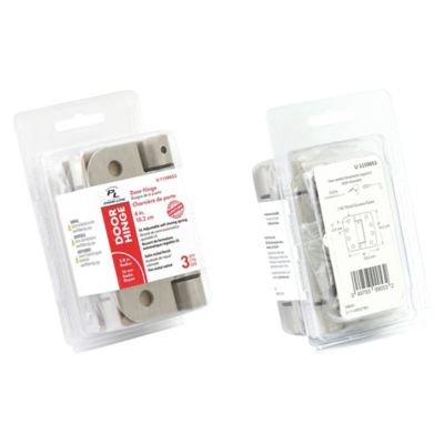 Image showing  Door Hinge, Commercial, UL Adj. Self-Closing Spring, 4 in., Satin Nickel Finish, .130 in. ga., 3 pk., , U 1159053