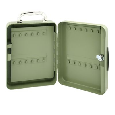 Image showing  48 Key Steel Cabinet with Keyed Lock and Handle 10 in. x 7 in. x 3 in. (Single Pack)