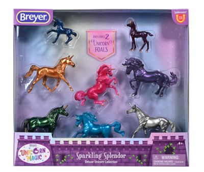 Breyer Sparkling Splendor Deluxe Unicorn Toy Set, 6 pc.