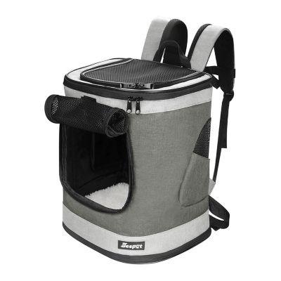 Jespet Deluxe Pet Backpack, Gray