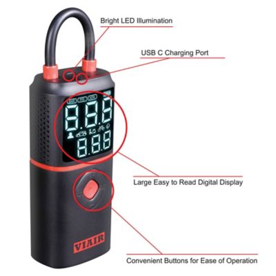 Image showing  5V EVC Lithium-Ion Rechargeable Portable Tire Inflator