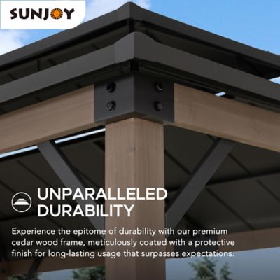 Image showing  8 ft. x 12 ft. Churchill Cedar Framed Grill Gazebo