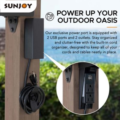 Image showing  8 ft. x 12 ft. Churchill Cedar Framed Grill Gazebo