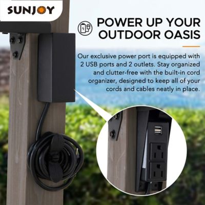 Image showing  8 ft. x 12 ft. Churchill Cedar Framed Grill Gazebo