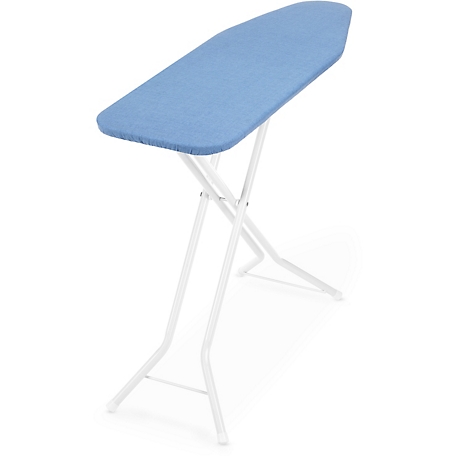 Whitmor Compact 4-Leg Metal Mesh Top Ironing Board with Padded Blue Cover, 5830-6940-BLUE