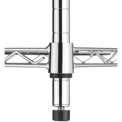 Image showing 5 th Whitmor Supreme Small 3-Tier Shelving with 200 lb. Weight Capacity per Shelf, 30 H x 23 W x 13 D in., Chrome