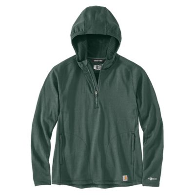 Carhartt Women's Force FastDry Relaxed Fit Half-Zip Hooded Work Shirt