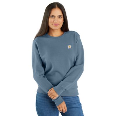 Carhartt Women's Relaxed Fit Midweight French Terry Crew Neck Sweatshirt, 106179-HG7