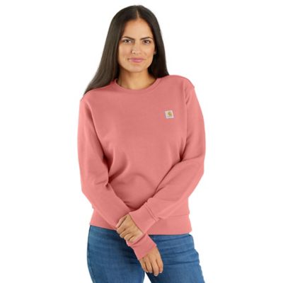 Carhartt Women's Relaxed Fit Midweight French Terry Crew Neck Sweatshirt, 106179-HG7