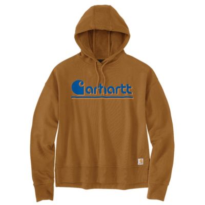 Image showing 0 th Carhartt Women's Tencel Logo Front Graphic Sweatshirt