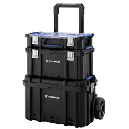 JobSmart 24.8" Tool Storage Case with Wheels and Pulley Rolling Tool Cabinets