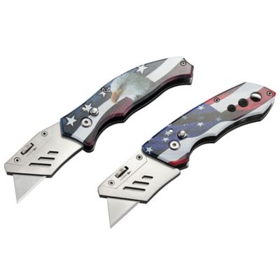 JobSmart Americana Utility Knives, 2-Pack, 24UWS2003