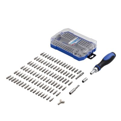 JobSmart Ratchet Screwdriver and Assorted Bits Set, 105 pc.