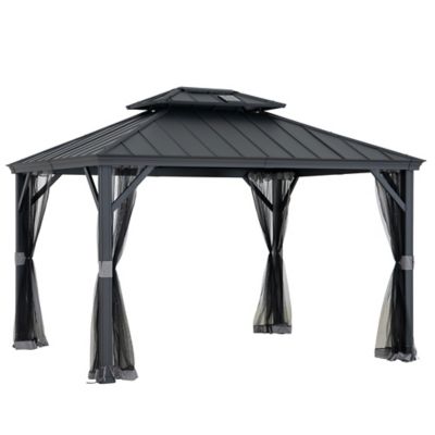 Sunjoy Solar Powered Hardtop Gazebo