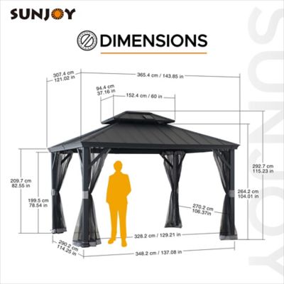 Image showing  Solar Powered Hardtop Gazebo