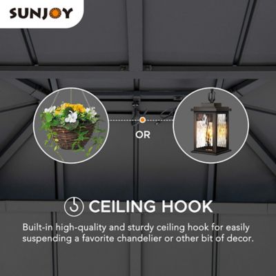 Image showing  Solar Powered Hardtop Gazebo