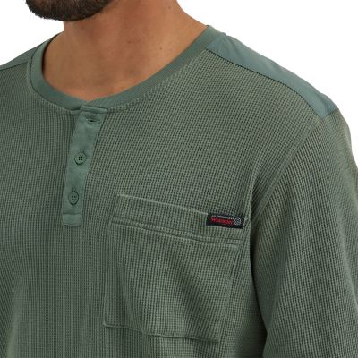 Image showing 2 th Wrangler ATG Men's Long Sleeve Henley Shirt