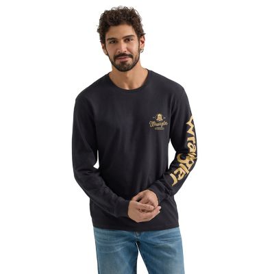 Wrangler Men's Long Sleeve Bucking Bull T-Shirt
