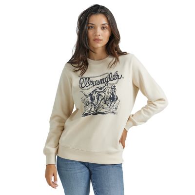 Wrangler Women's Crew Graphic Print Pullover