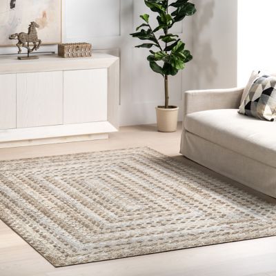 Image showing  Carley Machine Washable Geometric Area Rug
