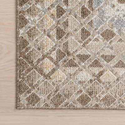 Image showing  Carley Machine Washable Geometric Area Rug