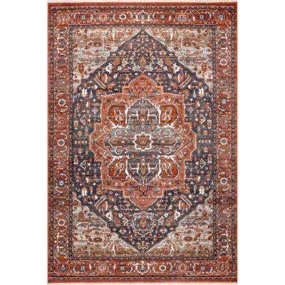 nuLOOM Oliveira Floral Medallion Fringe Area Rug