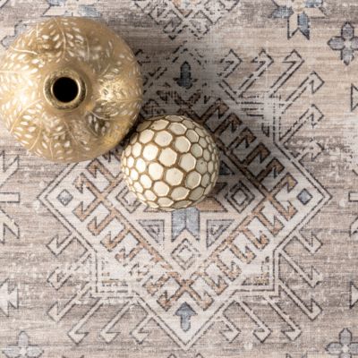 Image showing 6 th nuLOOM Darby Persian Stain Resistant Machine Washable Area Rug