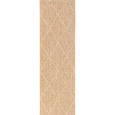 nuLOOM Billy Diamond Easy-Jute Polyester Area Rug, Machine Washable