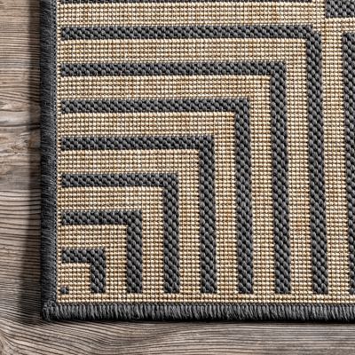 Image showing  Asha Simple Border Indoor/Outdoor Polypropylene Area Rug