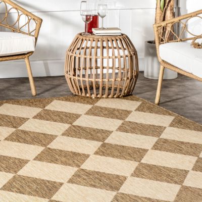 Image showing 7 th nuLOOM Sabina Diamond Trellis Indoor/Outdoor Polypropylene Area Rug