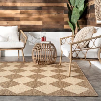 Image showing 8 th nuLOOM Sabina Diamond Trellis Indoor/Outdoor Polypropylene Area Rug