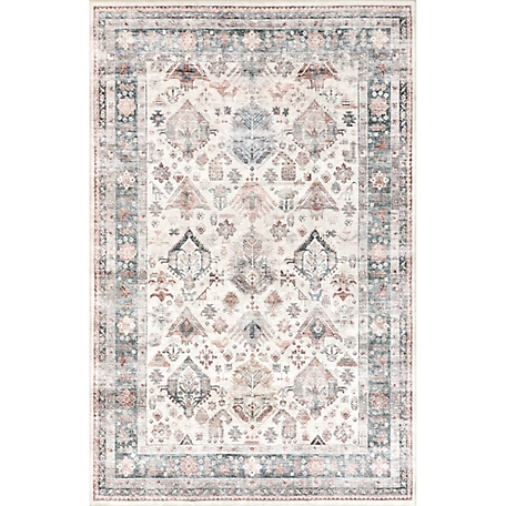 nuLOOM Bex Faded Stain-Resistant Machine Washable Area Rug