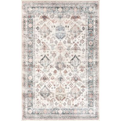 nuLOOM Bex Faded Stain-Resistant Polyester Area Rug, Machine Washable