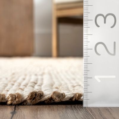 Image showing  Elfriede Farmhouse Jute Blend Area Rug