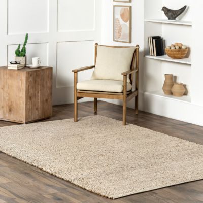 Image showing  Elfriede Farmhouse Jute Blend Area Rug