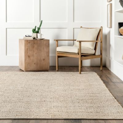 Image showing 8 th nuLOOM Elfriede Farmhouse Jute Blend Area Rug