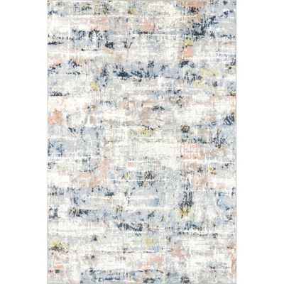 nuLOOM Aaliyah Casual Abstract Polyester Area Rug, Machine Washable