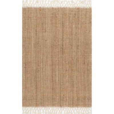 nuLOOM Raleigh Farmhouse Jute Tasseled Area Rug