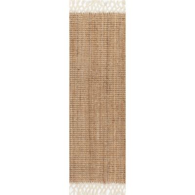 nuLOOM Raleigh Farmhouse Jute Tasseled Area Rug