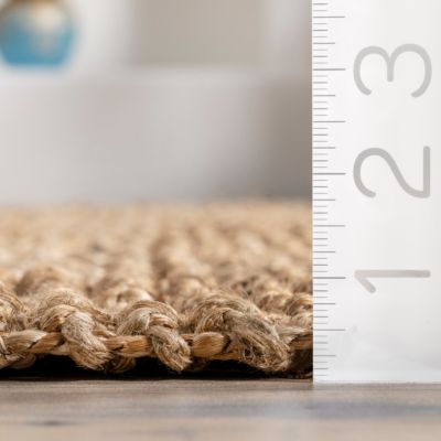 Image showing  Raleigh Farmhouse Jute Tasseled Area Rug