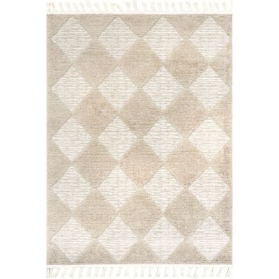 nuLOOM Marissa High/Low Diamond Tassel Area Rug