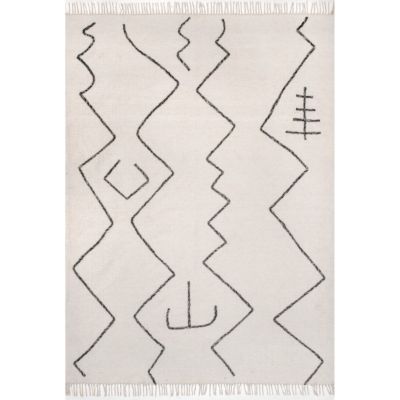 nuLOOM Moira Tribal Flatweave Tassel Area Rug