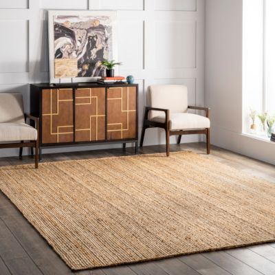 Image showing  Rigo Hand Woven Farmhouse Jute Area Rug