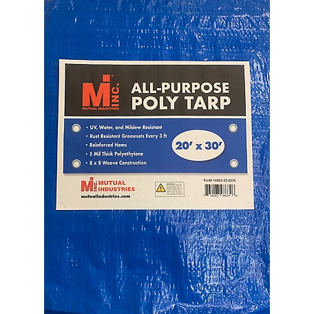 Mutual Industries All-Purpose Poly Tarp 20 ft. x 30 ft.