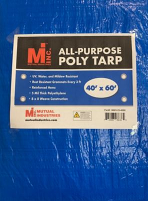 Mutual Industries All-Purpose Poly Tarp 40 ft. x 60 ft.