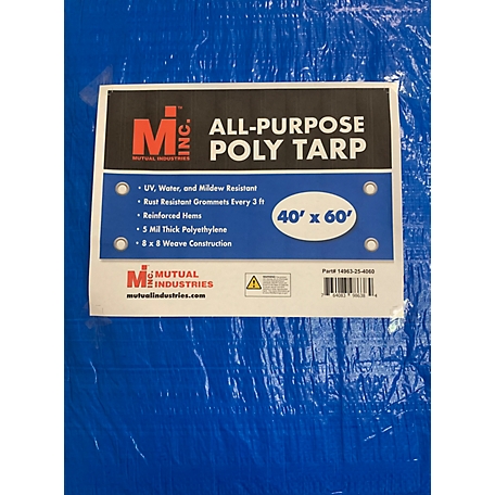 Mutual Industries All-Purpose Poly Tarp 40 ft. x 60 ft.