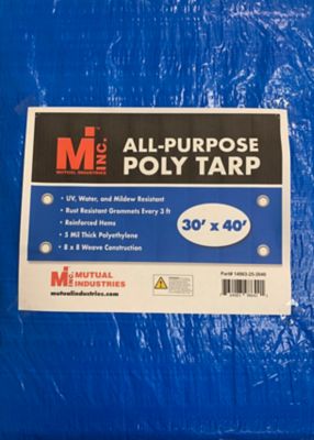Mutual Industries All-Purpose Poly Tarp 30 ft. x 40 ft.